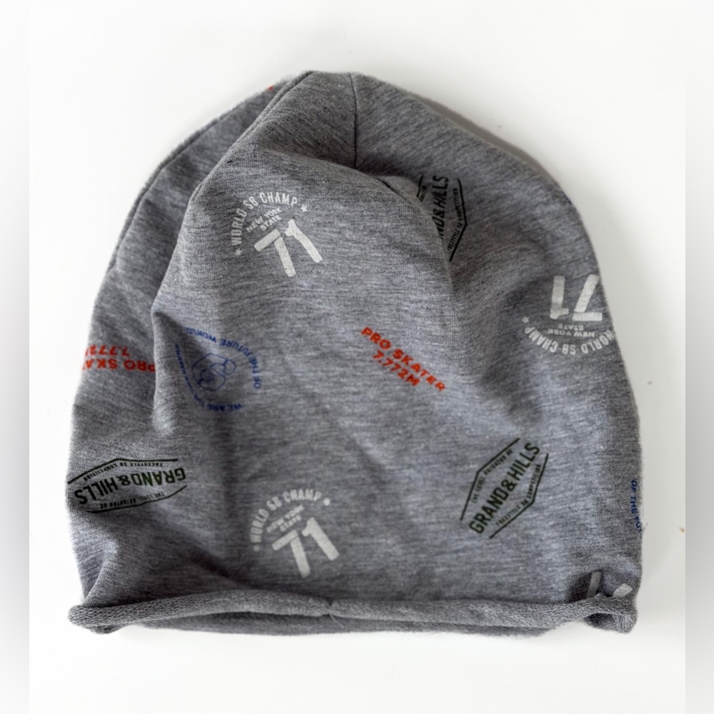 Cotton  beanie with print design
